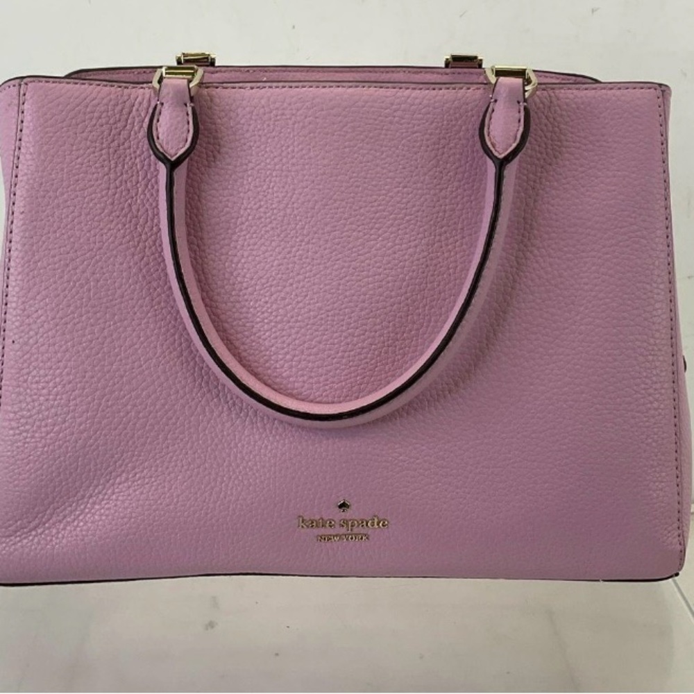 Kate Spade Lilac Pebbled Leather Tote Bag